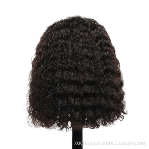 Factory wholesale high quality brazilian human hair wigs for black women,blythe doll curly bob cap wig lace front wigs